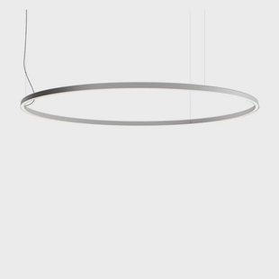 Compendium Circle LED Hanglamp Ø200 Alu Luceplan - Eetkamer - Aluminium