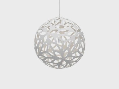 david trubridge - Floral Hanglamp Ø100 Wit 2 Kanten