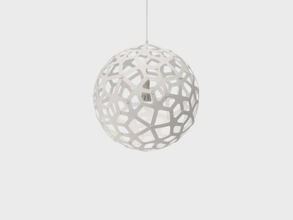 david trubridge - Coral Hanglamp Ø60 Wit 2 Kanten