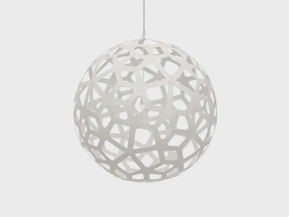 david trubridge - Coral Hanglamp Ø120 Wit 2 Kanten