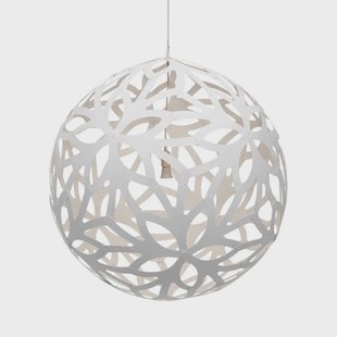 david trubridge - Floral Hanglamp Ø120 Wit 2 Kanten
