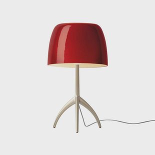 Lumiere Grande tafellamp, goud/rood, 45 cm Foscarini - Woonkamer - Aluminium