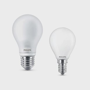 Philips - Lichtbronen LED 1x 806lm E27 + 1x 250lm E14