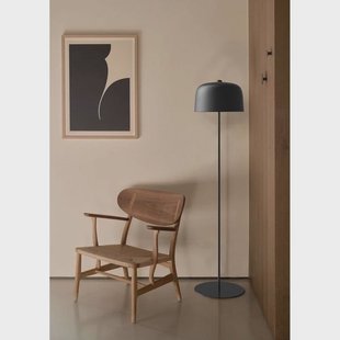 Zile Vloerlamp Matt Black Luceplan - Woonkamer - Metaal