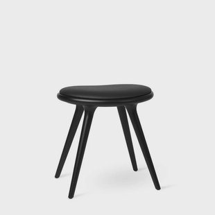 MATER - Low Stool H47 Black Beech