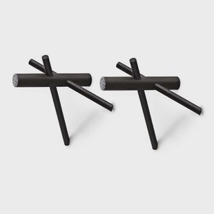 Normann Copenhagen - Sticks Kapstokhaak 2 pcs. Black