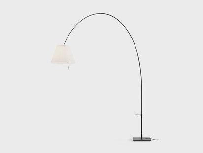 Luceplan - Lady Costanza VloerLamp met Dimmer Wit/Zwart