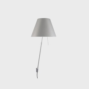 Costanza Wandlamp met Dimmer Alu/Mistic White Luceplan - Woonkamer - Aluminium