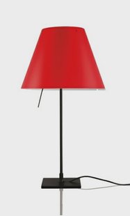 Luceplan - Costanzina Tafellamp Zwart/Primary Red