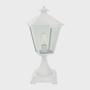 Norlys - London tuinlamp, 47 cm, wit, betonnen voet