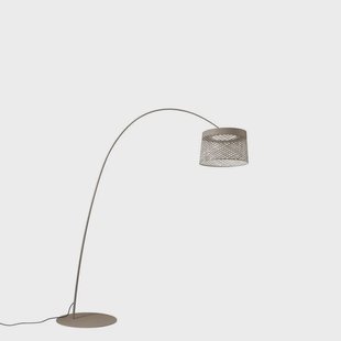 Twiggy Grid Buiten Vloerlamp Greige Foscarini - Terras - Metaal
