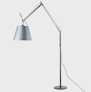 Artemide - Tolomeo Mega Staande Lamp Ø320 Grijs Satijn/Aluminium