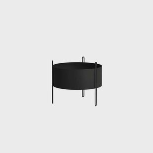 Woud - Pidestall Planter Medium Black