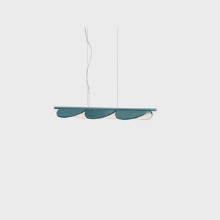 Almendra S3 Hanglamp Bay Blue Metallized FLOS - Aluminium