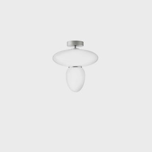 Nuura Aps - Rizzatto 42 Plafondlamp Satin Silver/Opal Nuura