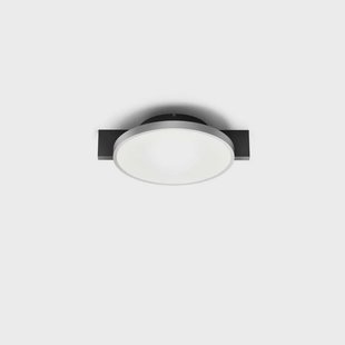 LIGHT-POINT - Inlay Round C1 plafondlamp, zwart/zilver