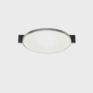 LIGHT-POINT - Inlay Round C2 plafondlamp, zilver/zwart