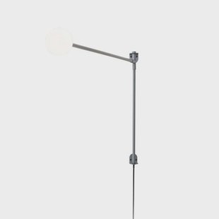 Mini Potence Pivotante wandlamp grijs, 2700K Nemo Lighting - Aluminium