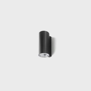 E04 Wandlamp H46,5xØ13,4 Mat Zwart Luceplan - Woonkamer - Aluminium
