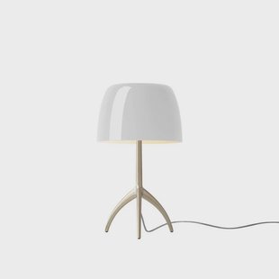 Lumiere Piccola Tafellamp E14 Golden/Wit Foscarini - Woonkamer - Aluminium