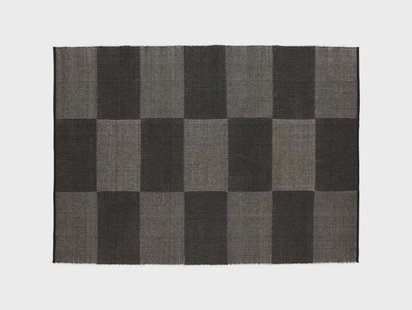 HAY - Check Vloerkleed Large 170x240 Black