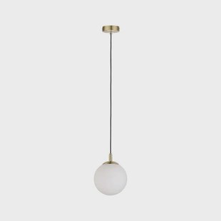 Paulmann - Menja hanglamp wit/geborsteld messing