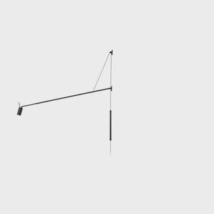 Swan Adjustable Wandlamp Matt Black Nemo Lighting - Aluminium