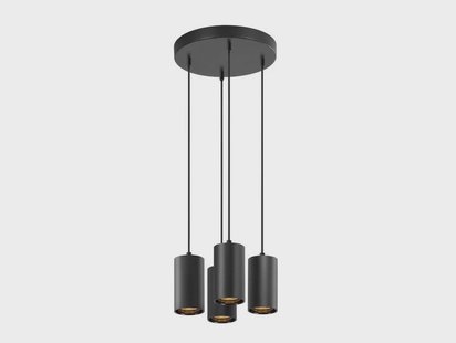 SLV - Asto Tube 4 Hanglamp Black