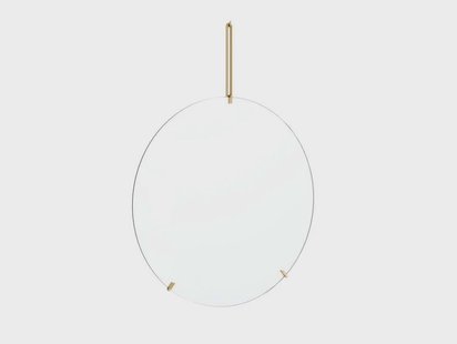 Moebe - Wall Spiegel Ø70 Brass