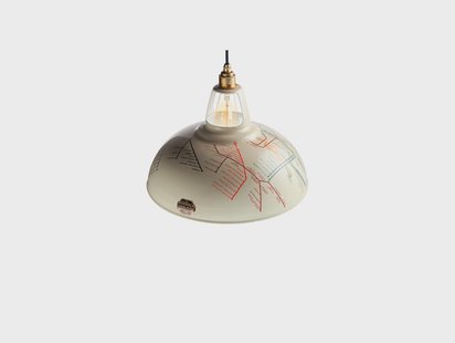 Coolicon - Grote hanglamp uit 1933, Ø 40 cm, crèmekleurig