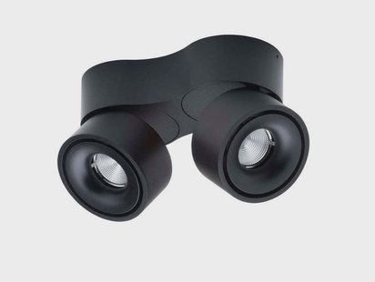 ANTIDARK - Easy Double W2100 LED plafondlamp, 2700K, zwart