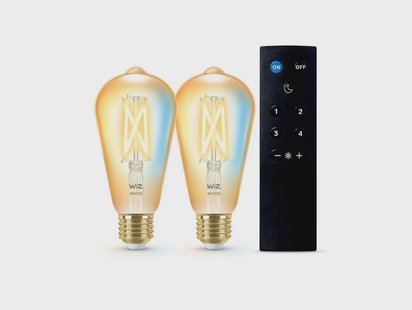 WiZ - LED lamp, amber, E27, 8W, 2200-6500K