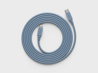 AVOLT - Cable 1 USB-C to Lightning 2m Shark Blue
