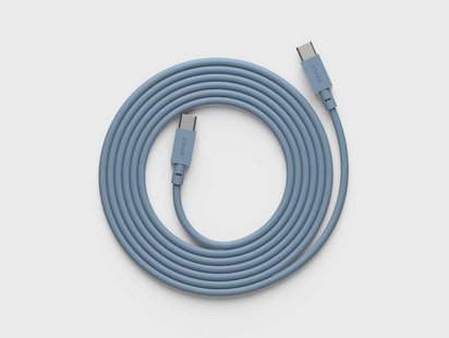 AVOLT - Cable 1 USB-C to USB-C 2m Shark Blue