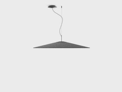 Koinè Acoustic LED hanglamp, 2700 K, grijs Luceplan - Eetkamer - Aluminium