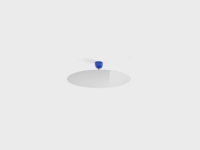 Millimetro Plafondlamp H23 Ø85 Royal Blue/Mirror Luceplan - Woonkamer - Aluminium
