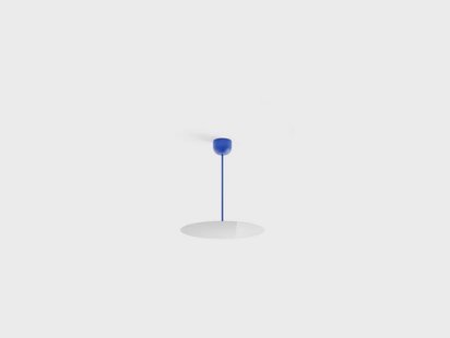 Millimetro Plafondlamp H53 Ø50 Royal Blue/Mirror Luceplan - Woonkamer - Aluminium