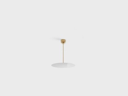 Millimetro Plafondlamp H53 Ø50 Brass/Mirror Luceplan - Woonkamer - Aluminium