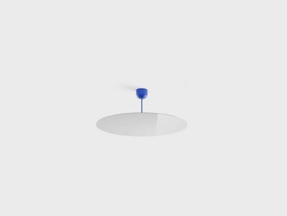 Millimetro Plafondlamp H33 Ø85 Royal Blue/Mirror Luceplan - Woonkamer - Aluminium