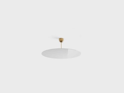 Luceplan - Millimetro Plafondlamp H33 Ø85 Brass/Mirror