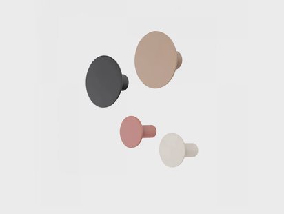 Blomus - Ponto Kapstokhaak Set of 4 Moonbeam/Multi-Colour