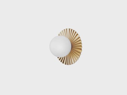 Nuura Aps - Liila Muuse plafondlamp, IP44, goud/opaal, Ø 20 cm Nuura
