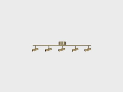 Globen Lighting - Hubble 5 Plafondlamp Long Brushed Brass