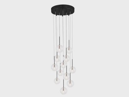 Globen Lighting - Skyfall Hanglamp Clear/Black