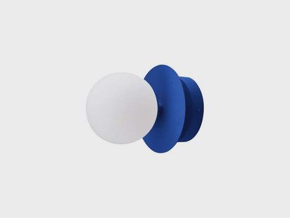 Globen Lighting - Art Deco plafondlamp, IP44, blauw/wit