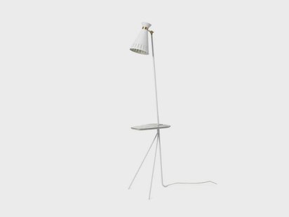 Warm Nordic - Cone Vloerlamp w/Tafel Clear White/Marble