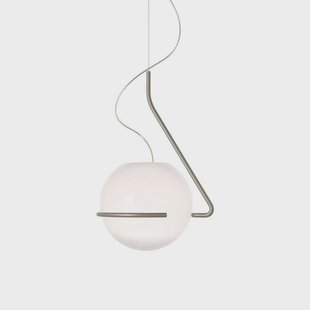 Tonda Hanglamp Titanium/White Foscarini - Eetkamer - Metaal
