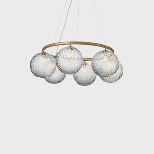 Nuura Aps - Miira 6 Circular Kroonluchter Brass/Optic Nuura