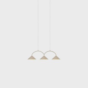 Globen Lighting - Curve 3 Hanglamp Beige