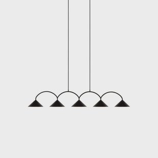 Globen Lighting - Curve 5 Hanglamp Black
